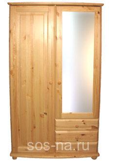 Шкаф 2-ств. Фалько-1 с зеркалом