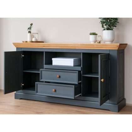 Комод Форест Графит с нишей, 2 дверьми и 2 ящиками