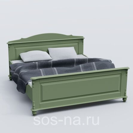 Кровать Скандия двуспальная с высокой спинкой