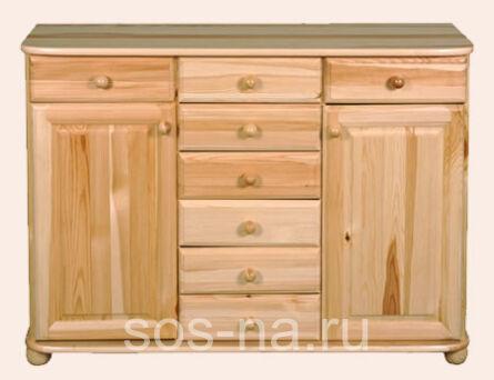 комод Вокко 87-07 (2х-дверный +7ящиков)