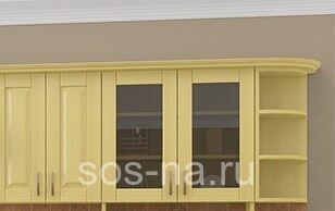 Кухня Валенсия Карниз угловой (шкафа-стеллажа)