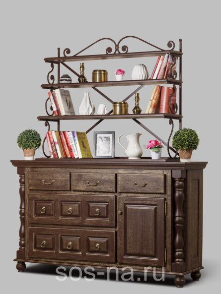 Комод Валенсия с кованой граверсой 2-2