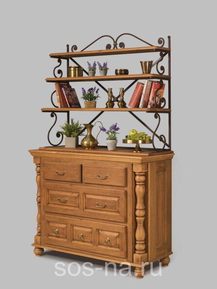 Комод Валенсия с кованой граверсой 2-27