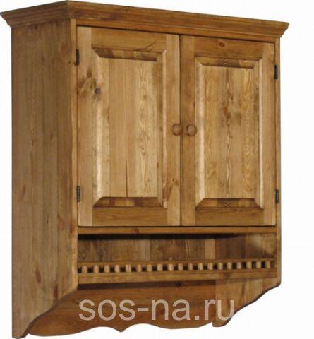 Шкаф настенный с балюстрадой ПЛ 26 (вощение)