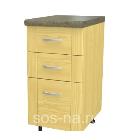 Кухня Валенсия Тумба с ящиками 600, 3 ящ.