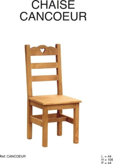 Стул CANCOEUR c прорезанным сердечком