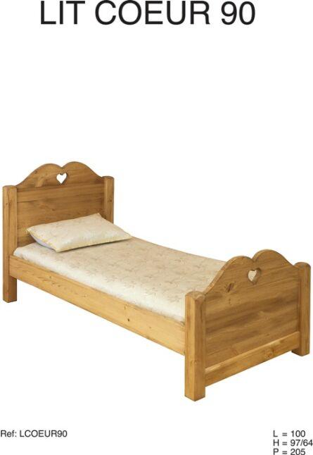 Кровать LCOEUR одноместная (вощение)