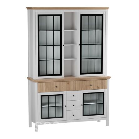 Буфет Сканди (4 стеклянные двери)