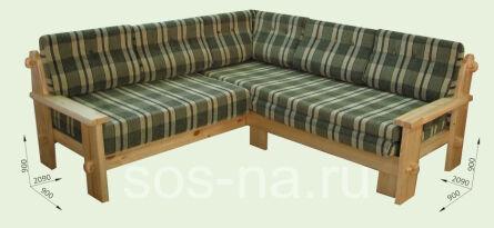 Диван-кровать трехместный угловой Скандинавия