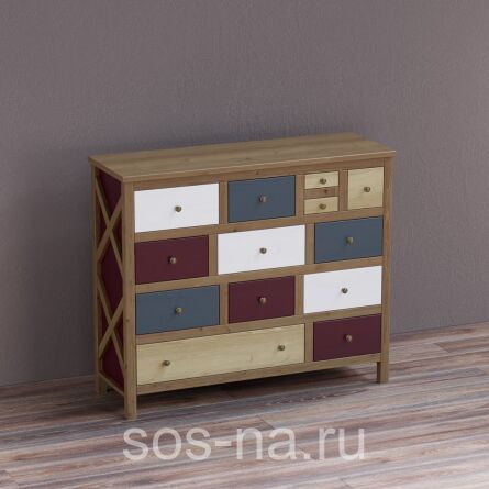 Комод Армо с разными 13 ящиками (Без направляющих)