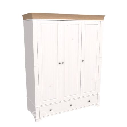 Шкаф 3х дв. Бейли с глухими дверями