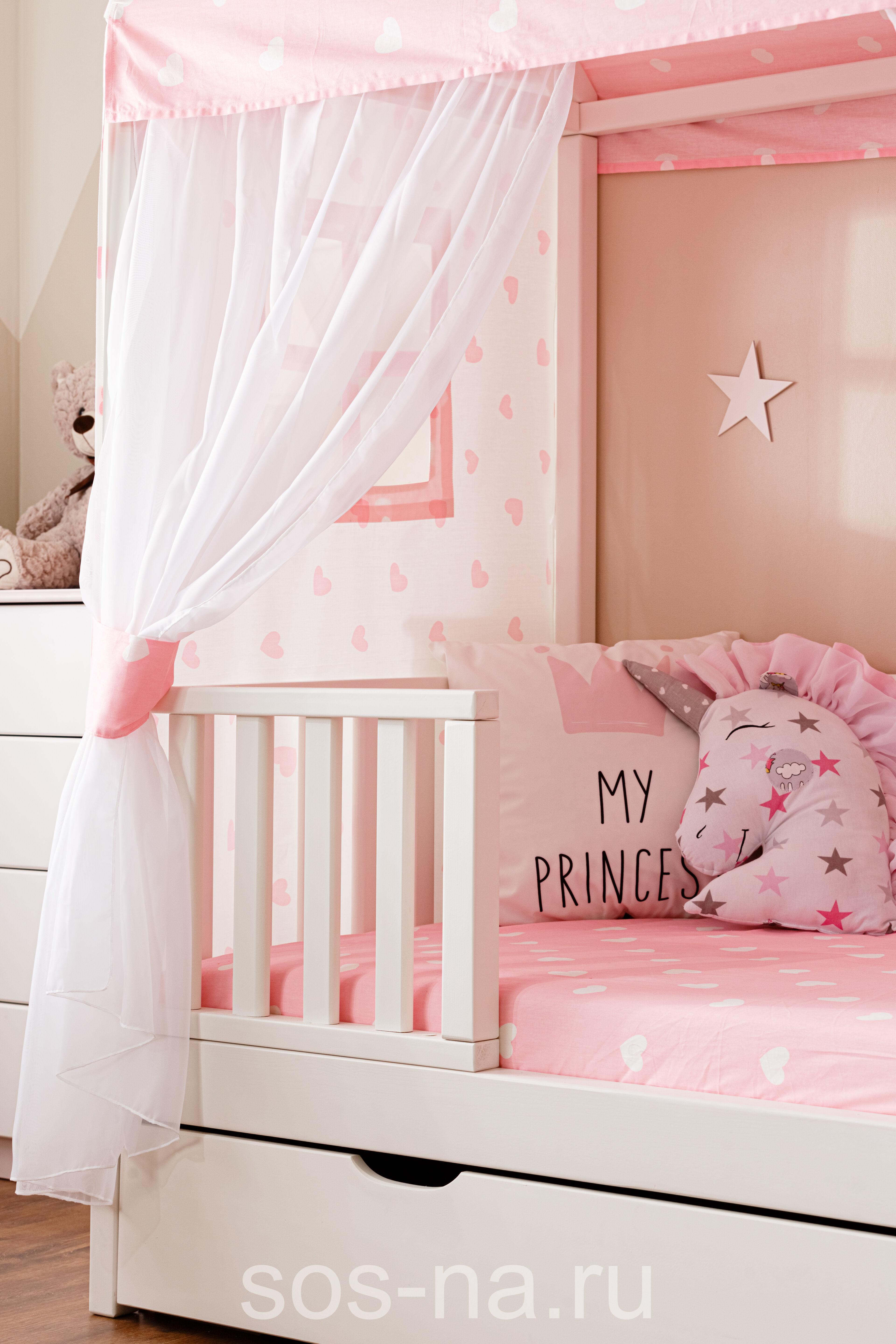 детская кровать со шторами