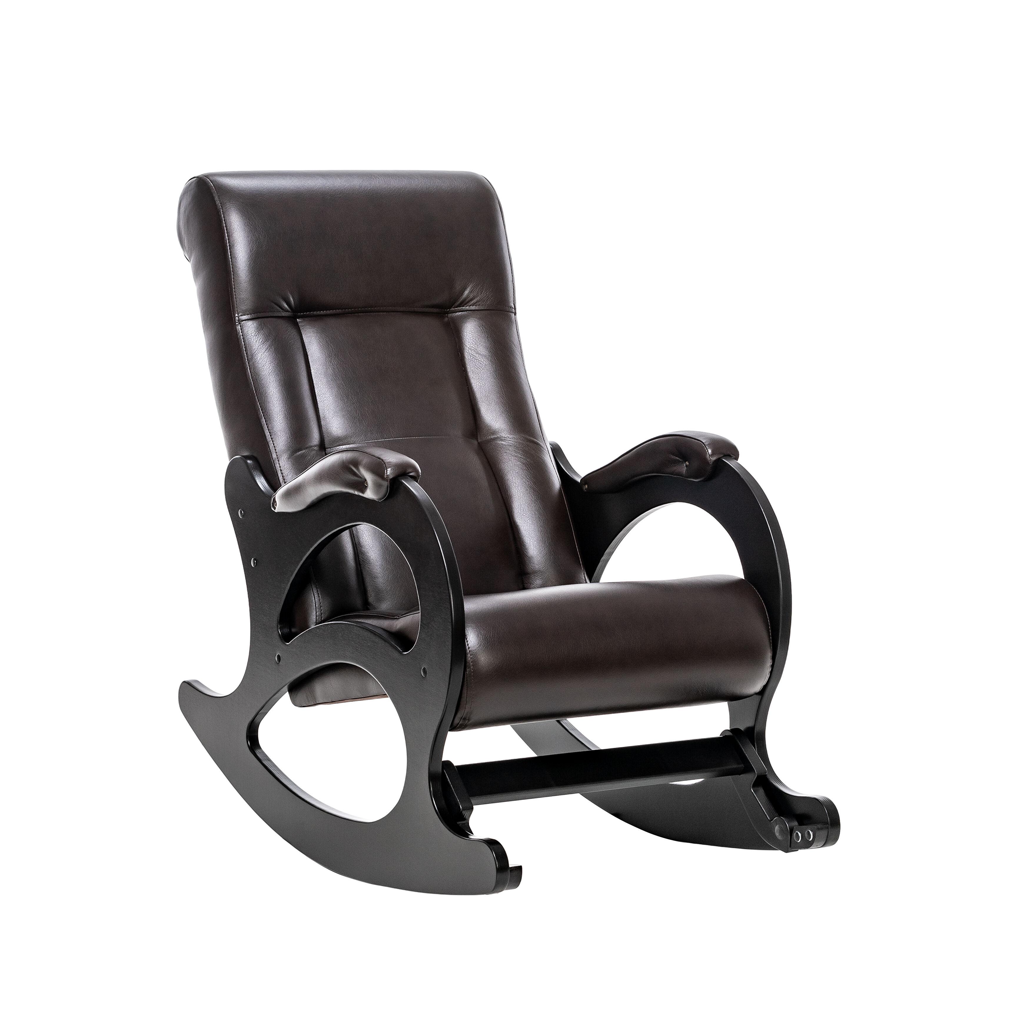 Кресло-качалка модель 44 (венге/Antik Crocodile коричневый)